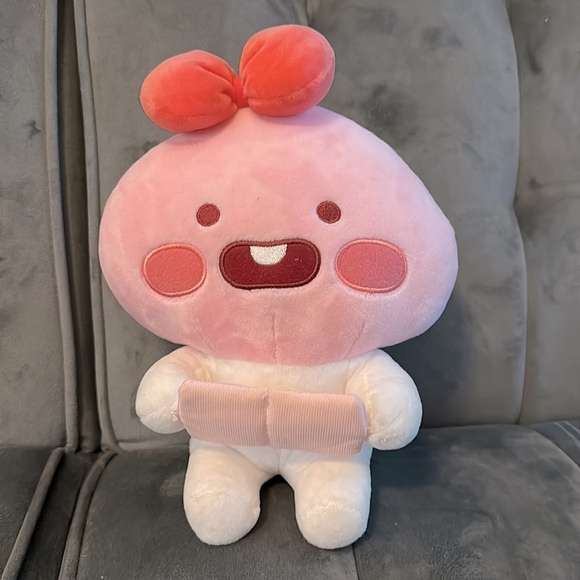 Kakao Friends Apeach (reading a book) Plush rare - Picture 1 of 5